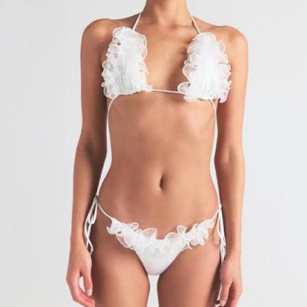 SKIMS Ruffle Bikini Set NWT